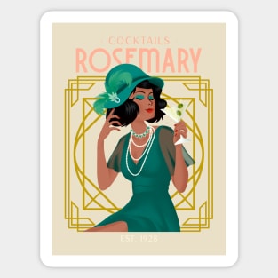 Cocktails Rosemary - The Great Gatsby Sticker